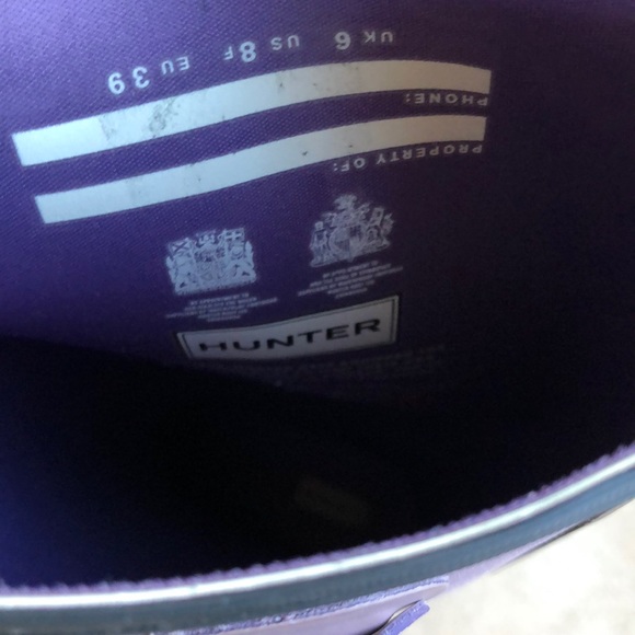 Like-new Hunter tall rain boots - Picture 3 of 5